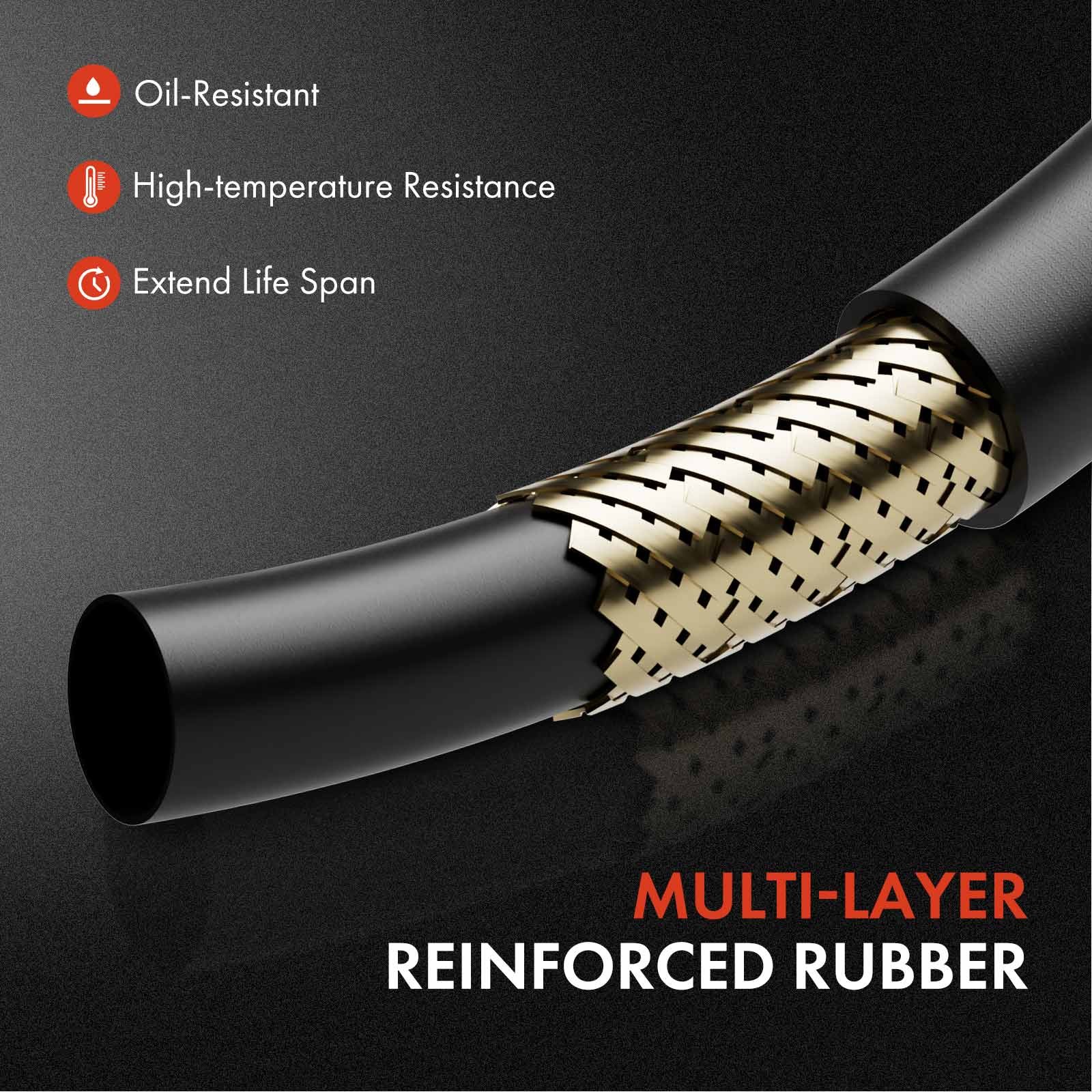 2x Inlet and Outlet(Upper) & Lower Transmission Oil Cooler Line for Jeep Liberty