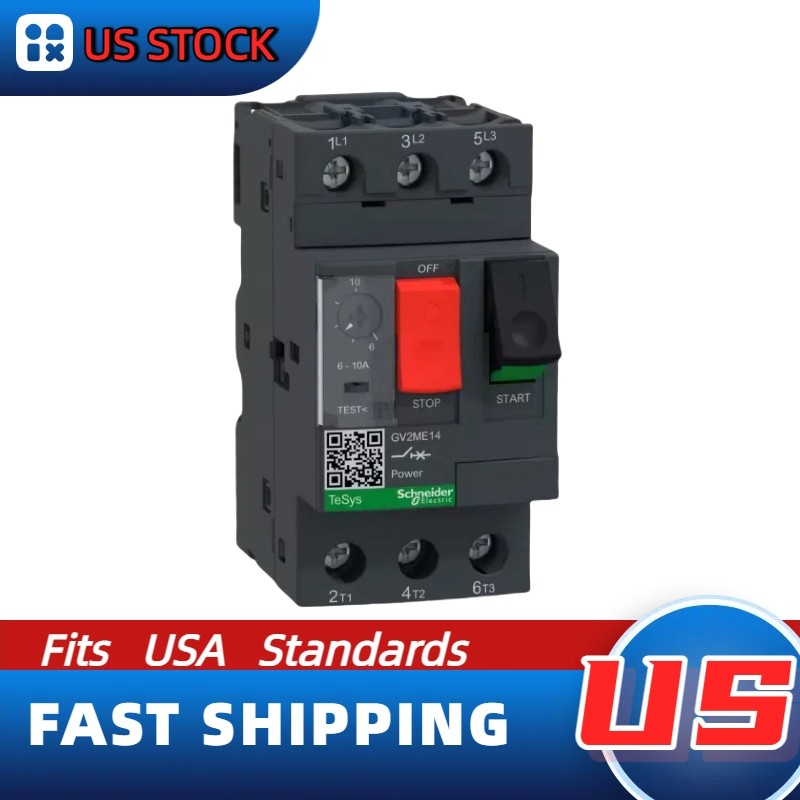 GV2ME14 Schneider NEW Manual Starter Protector: US Inventory, Expedited Delivery