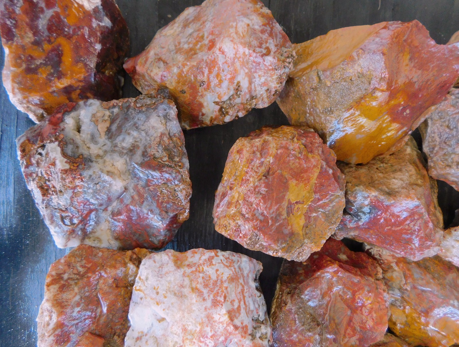 San Carlos Agate natural lapidary cabbing tumbling rough from Mexico