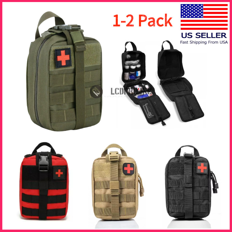 Tactical First Aid Kit Medical Molle Rip Away EMT IFAK Survival Pouch Empty Bag
