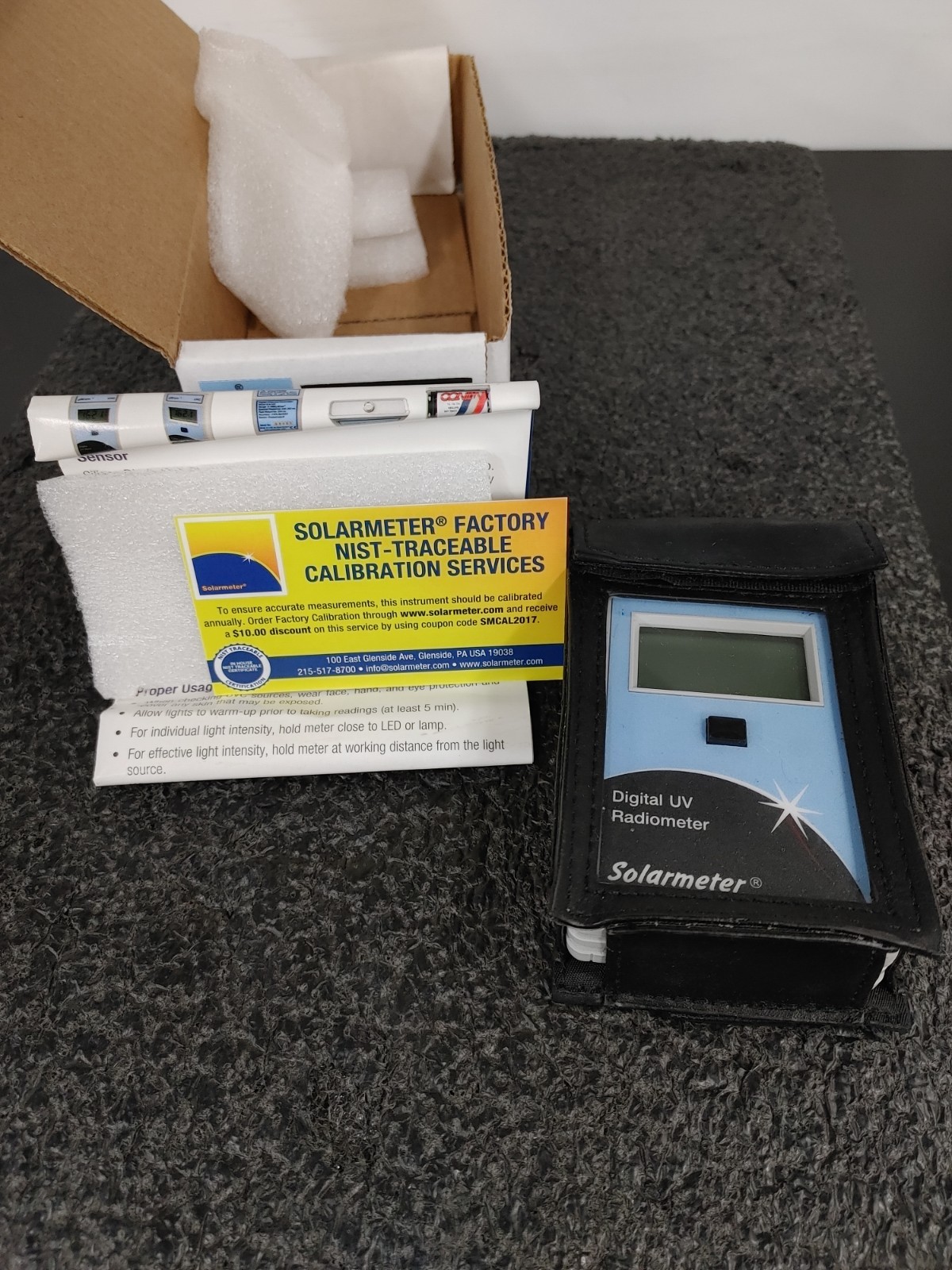 SOLARMETER Model 8.0 UVC Digital UV Ultraviolet Compact Handheld Radiometer