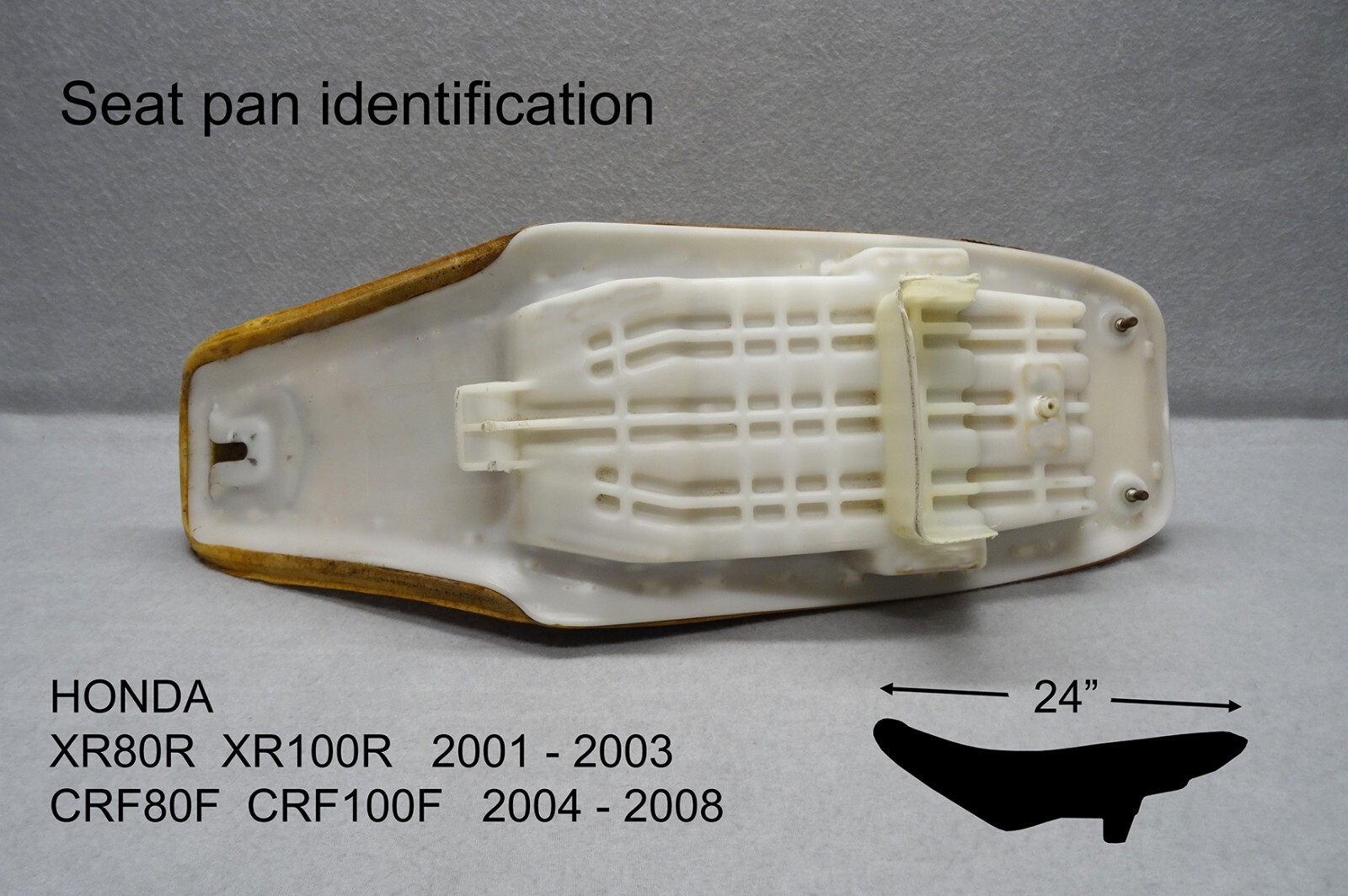 HONDA CRF80F CRF100F XR80r XR100r 2001 thru 2008 gripper top SEAT COVER 2004 05