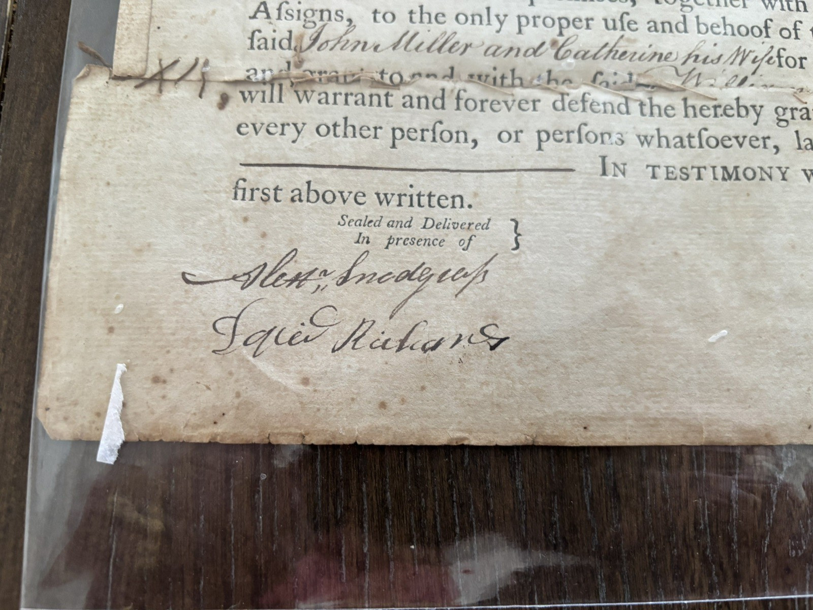 OHIO Document Indenture 1807 Jefferson County Steubenville Land Deed
