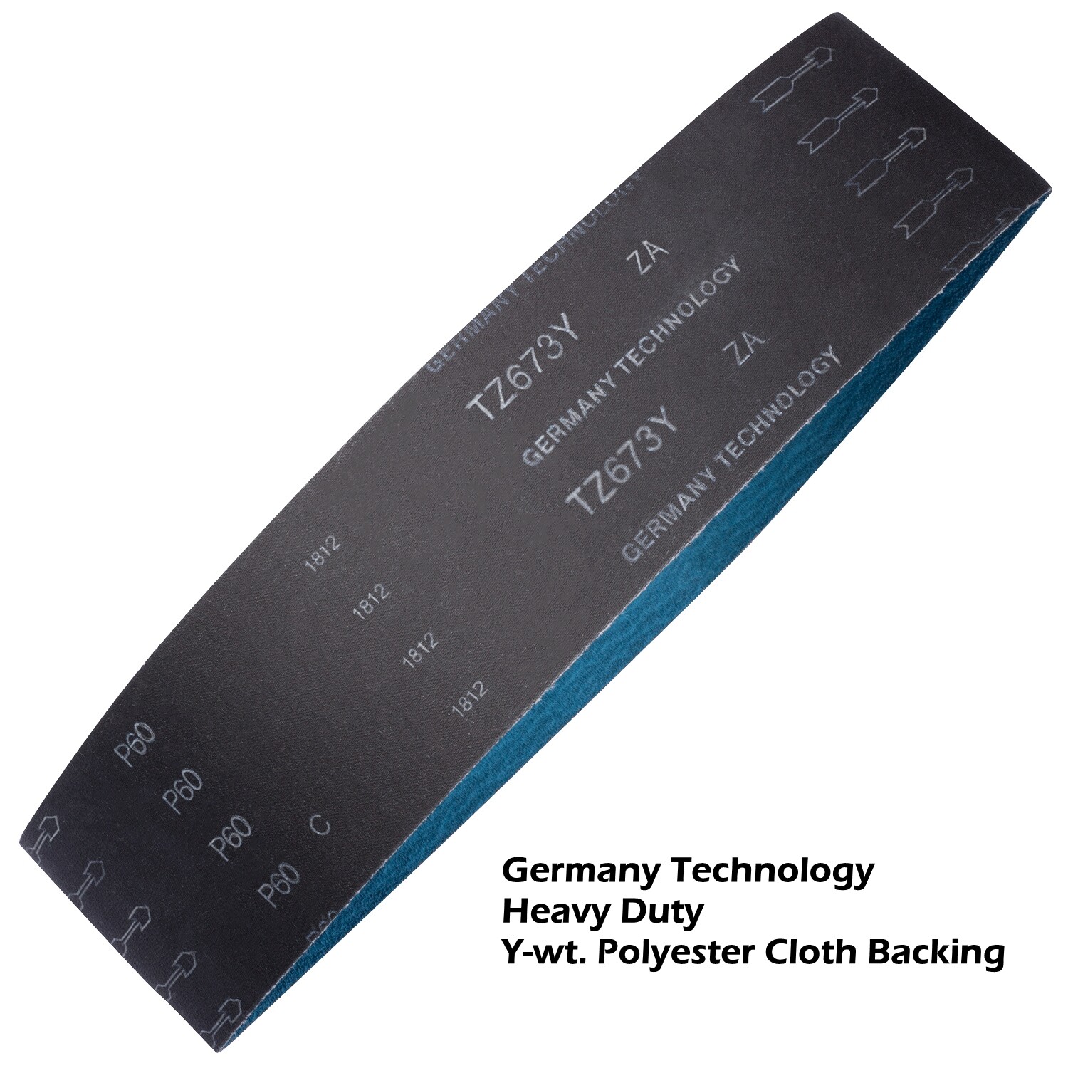 SATC 60 Grit 3 PCS Zirconia Sanding Belts 4 x 36 inch for Metal/Wood Polishing