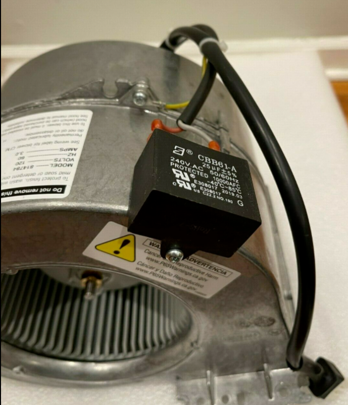 New 814784 600 CFM Interior SINGLE Hood Wolf Replacement Blower