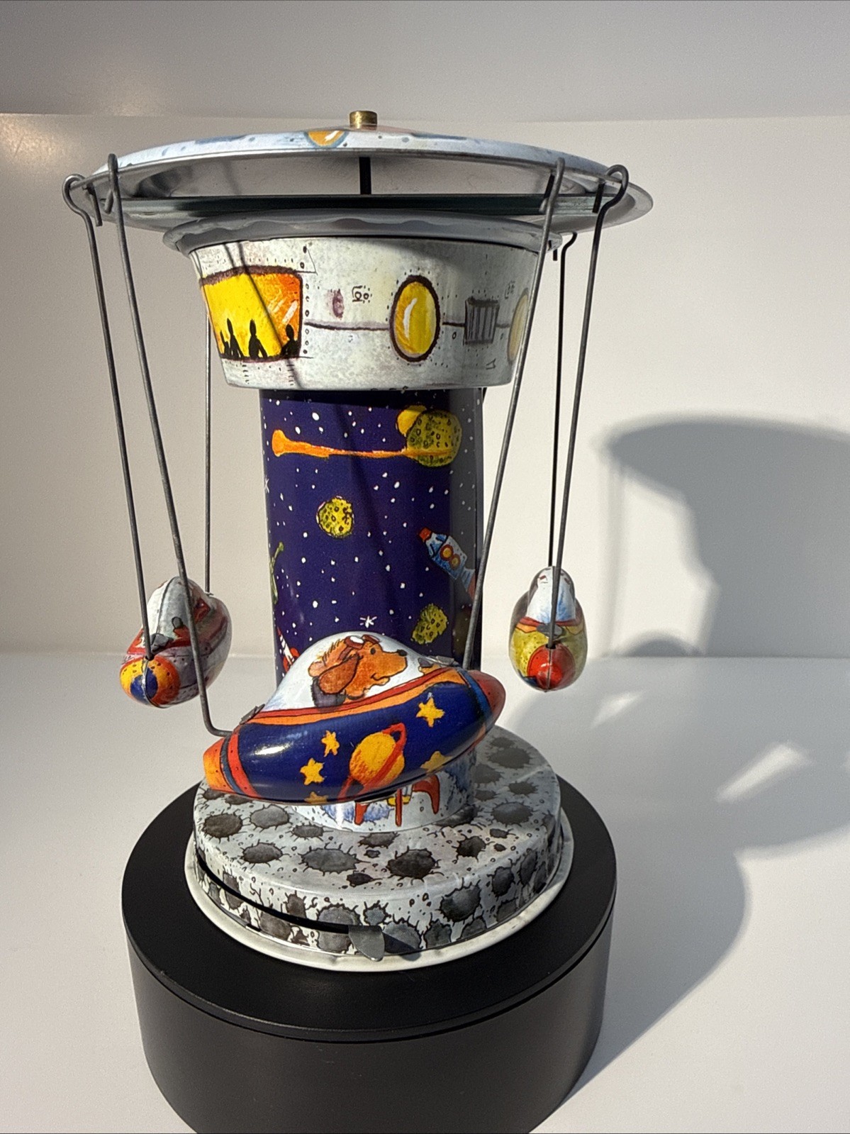 Rocket Carousel Tin Toy Schylling Collector Series (TESTED)