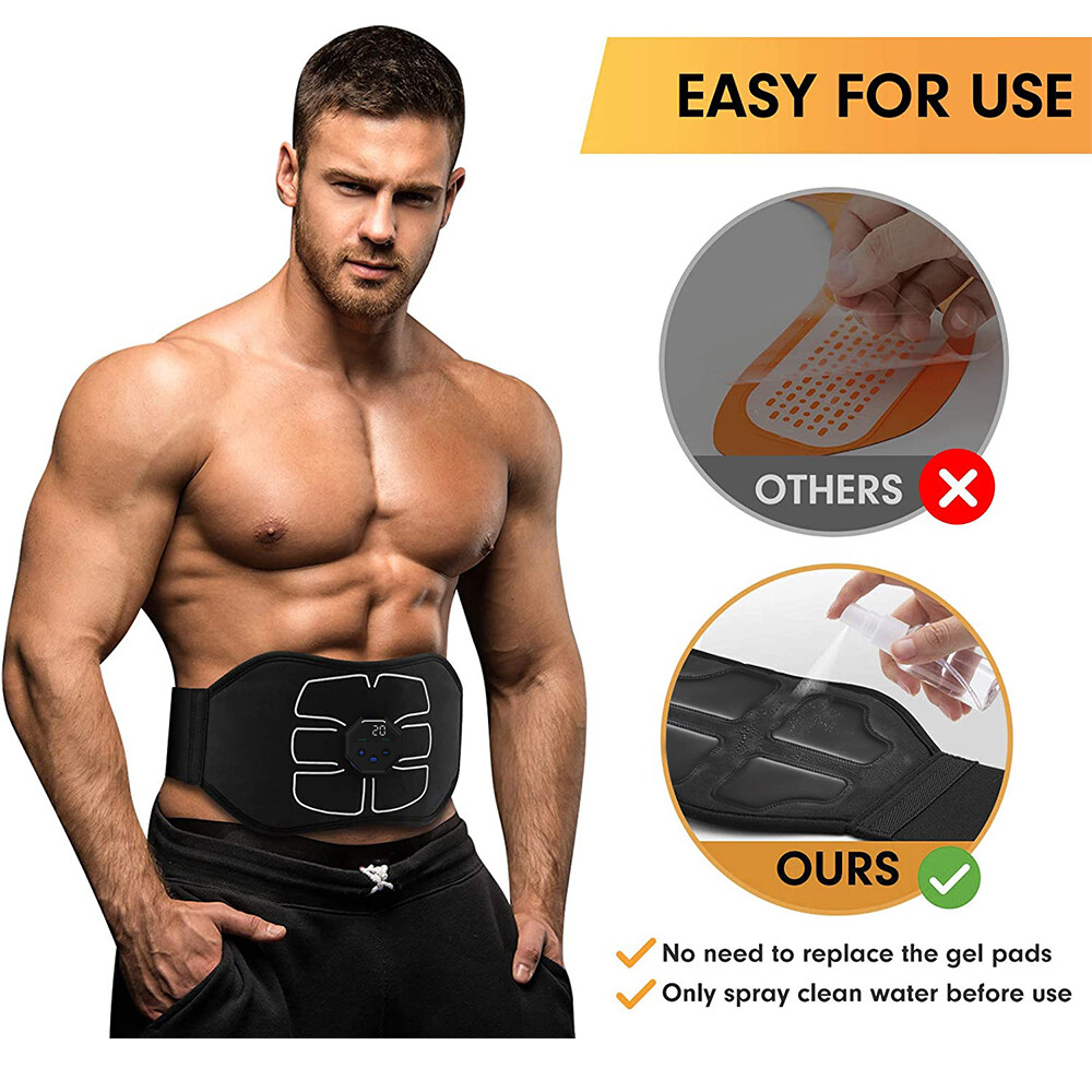 Electric ABS Muscle Toner Simulation Fat Burner Toning Belly Shaper Belt Machine