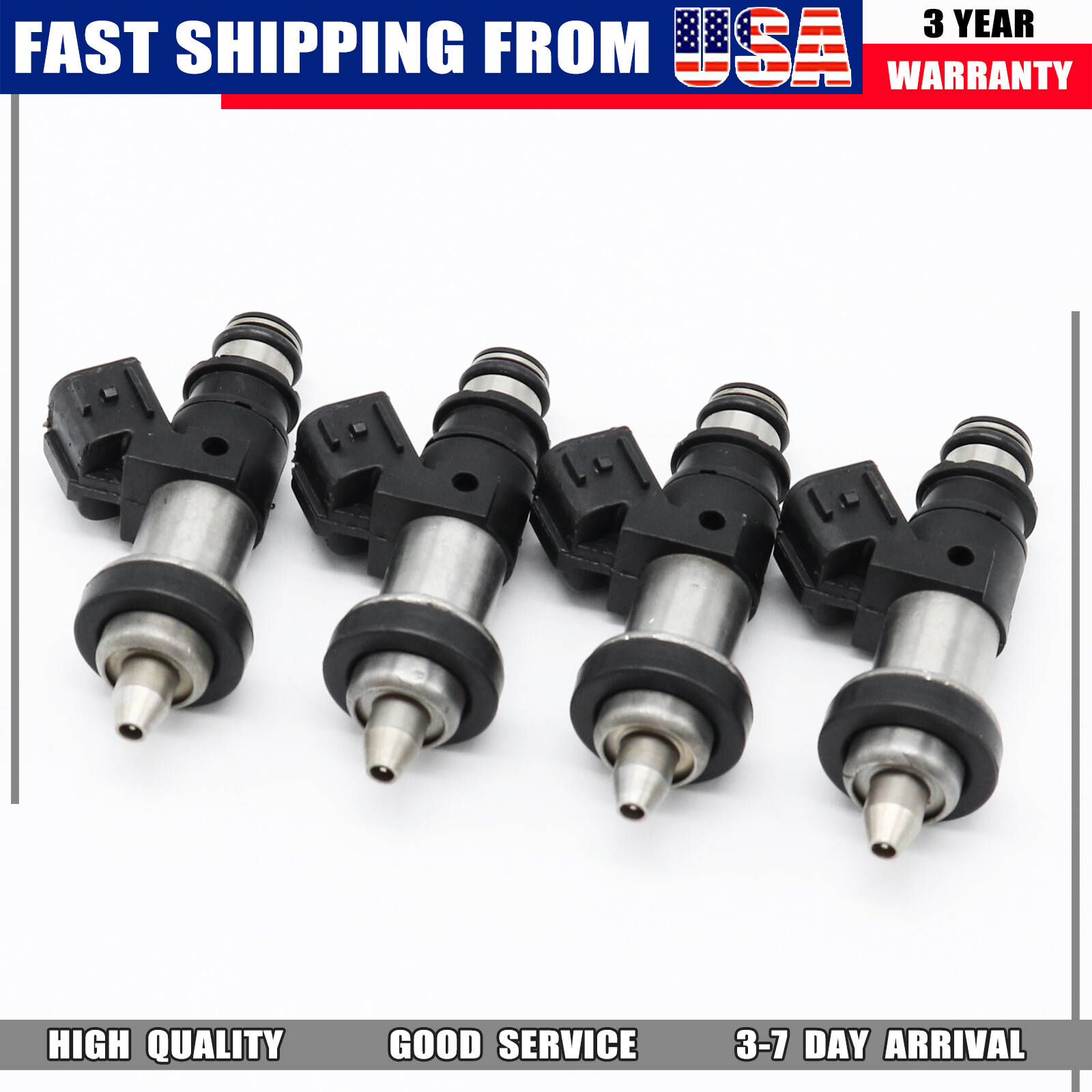 Set of 4 Fuel Injectors For Suzuki 2000-2003 GSX-R750 GSXR750 15710-24F00