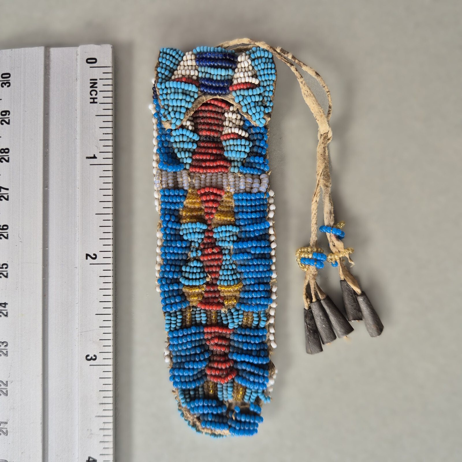 Antique Central Plains (Cheyenne/ Arapaho?) Small Beaded Bag, circa 1860s-1870s