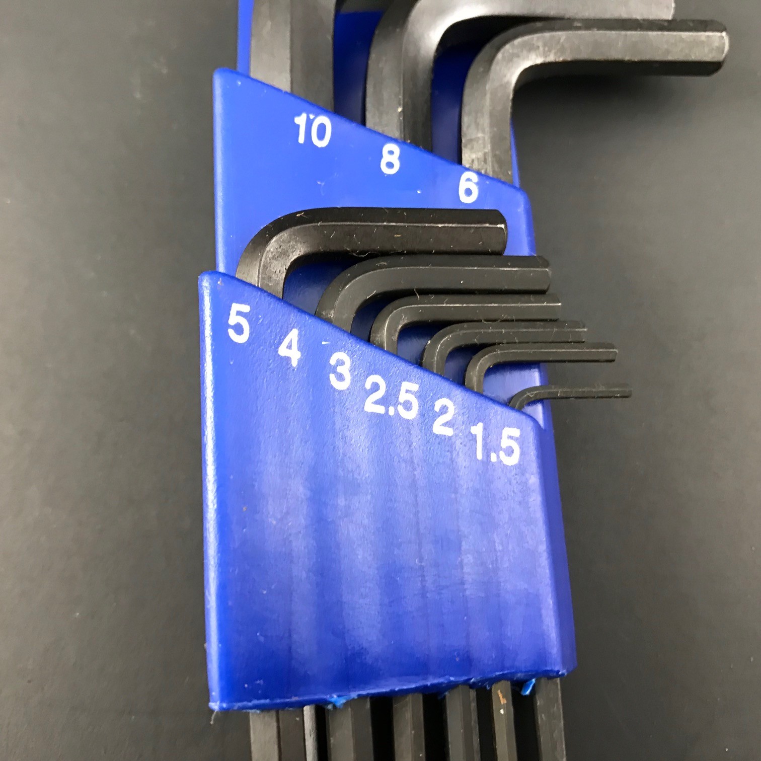 METRIC 9 pieces Hex Allen L Wrench Set Long Arm Ball End with tool holder New