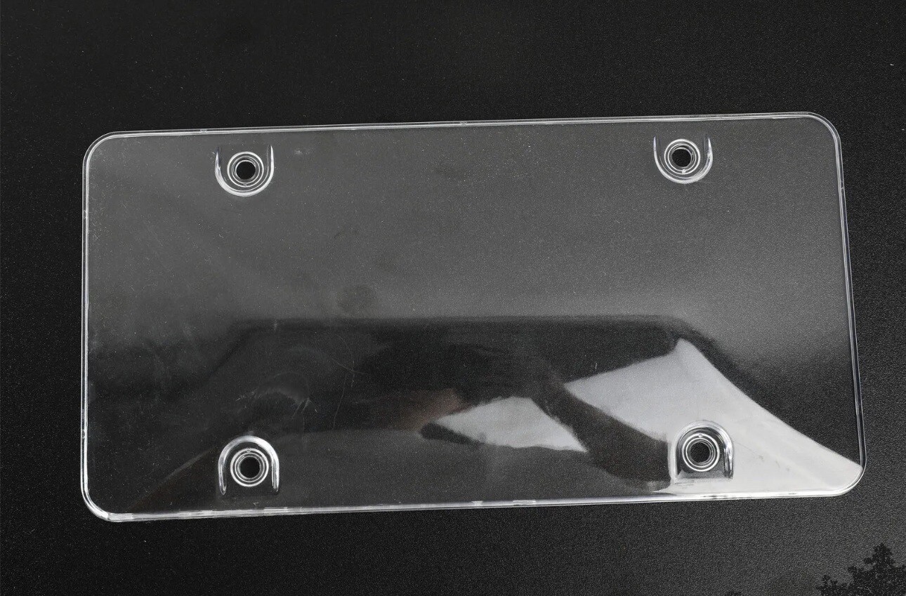 License Plates Shields 2 Pack Frame Covers Clear Bubble Protector For US Plate