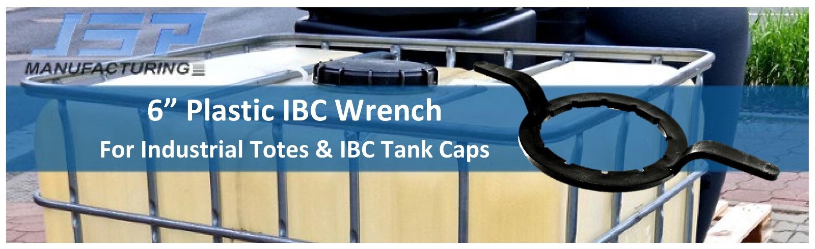 6 inch Heavy Duty Plastic Wrench for Industrial Tote & IBC Tank Caps