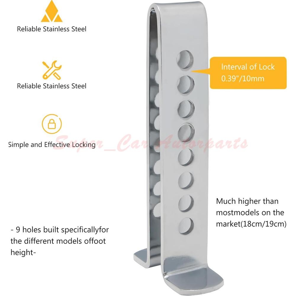 Stainless Steel Brake Pedal Lock Security Car Auto Clutch Lock Anti-theft W/3Key