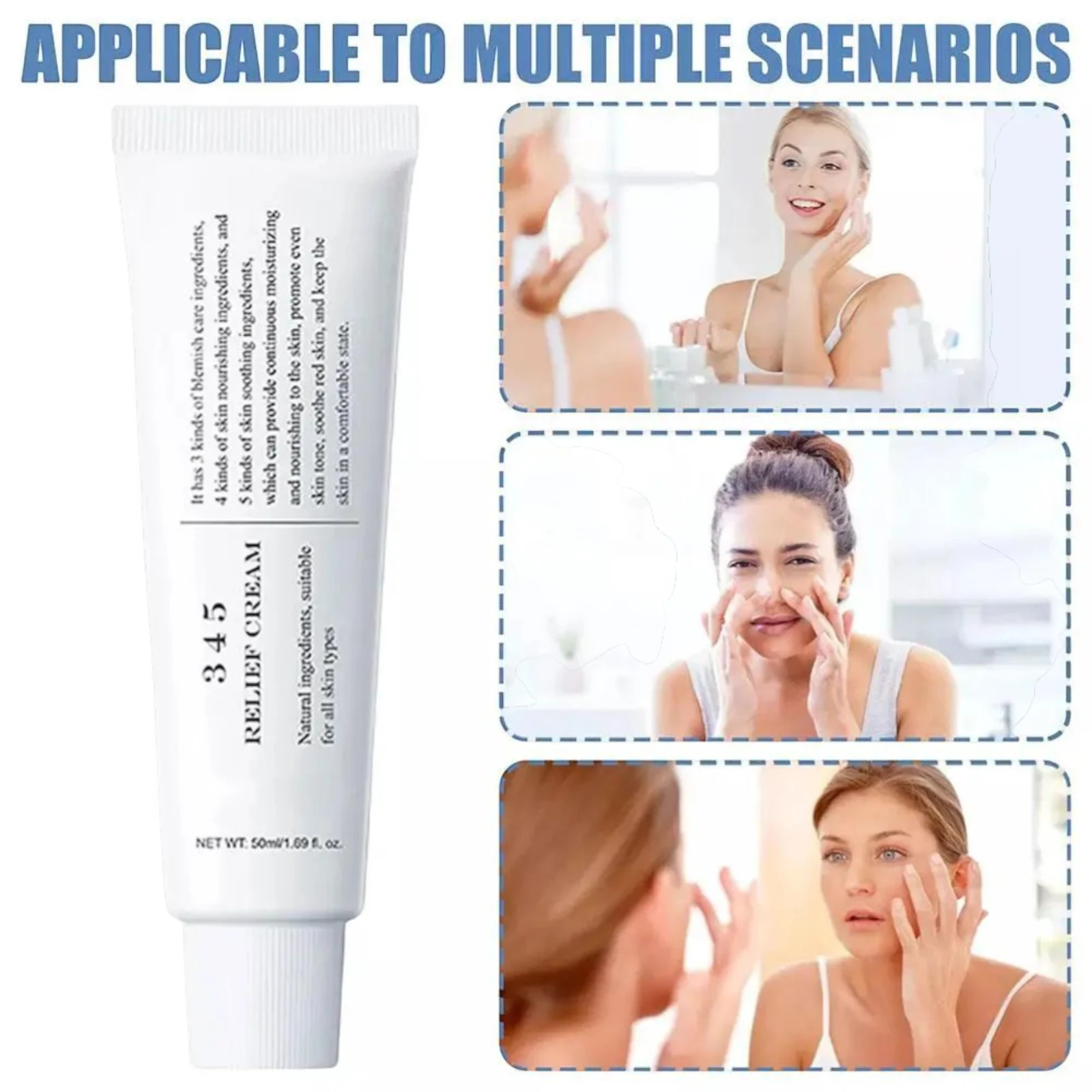 Dr. Althea 345 Relief Cream 1.69 Fl Oz Soothing Moisturising Face Cream for Skin