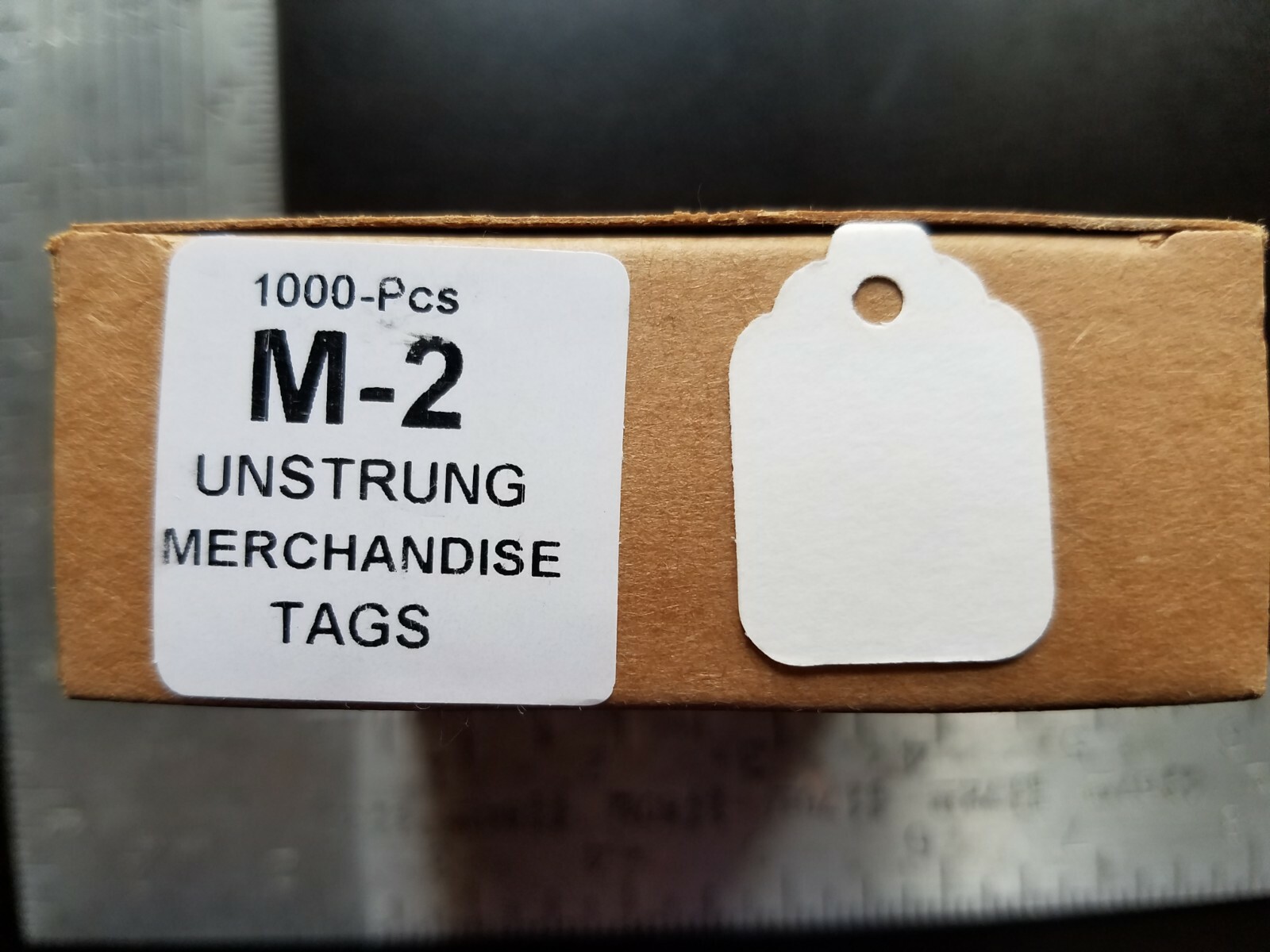 Blank White Merchandise Price Tags Retail Jewelry Large Small No String Unstrung