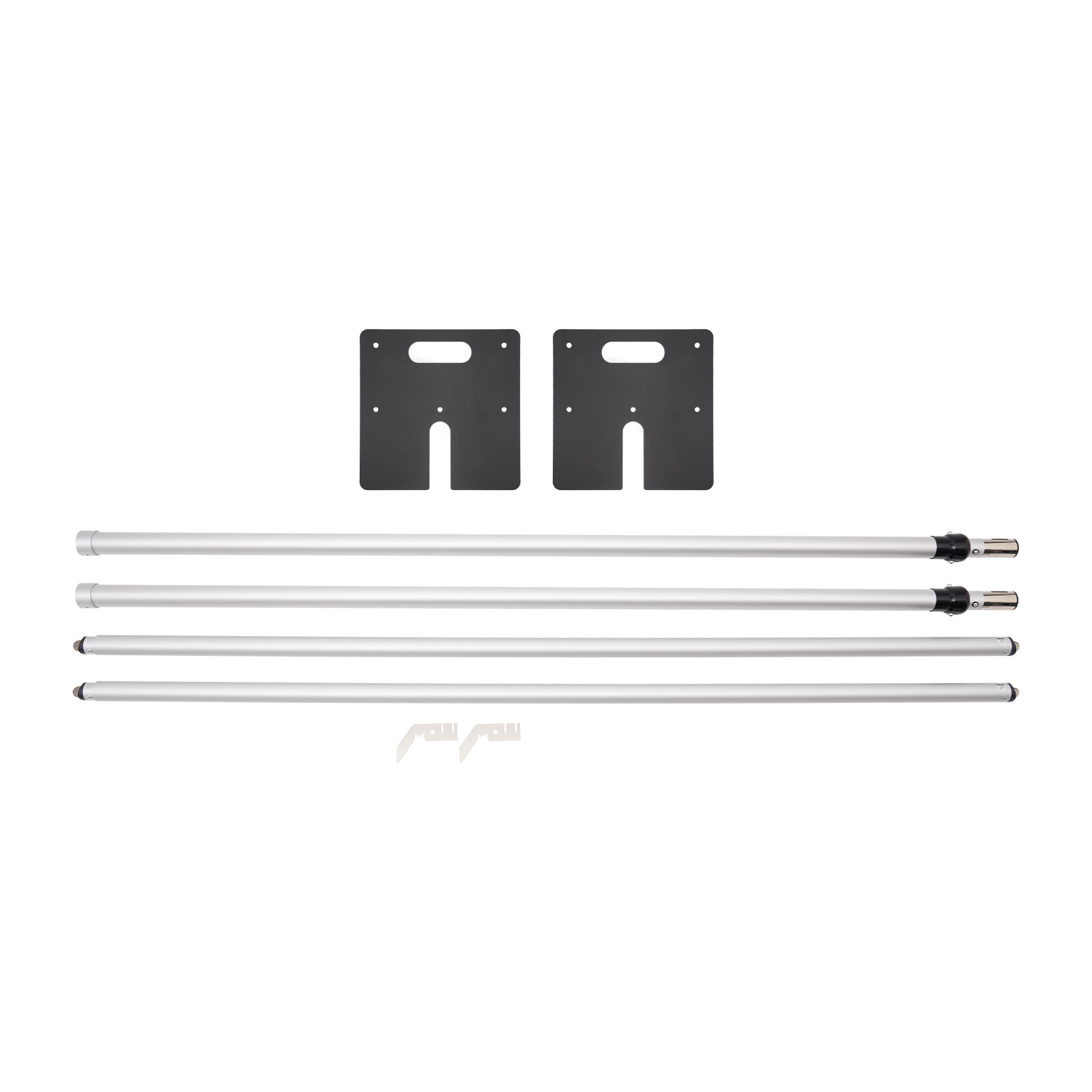 DOUBLE CROSS BAR ADJUSTABLE QUICK BACKDROP KIT 10 FT x 10 FT PIPE WITHOUT DRAPE