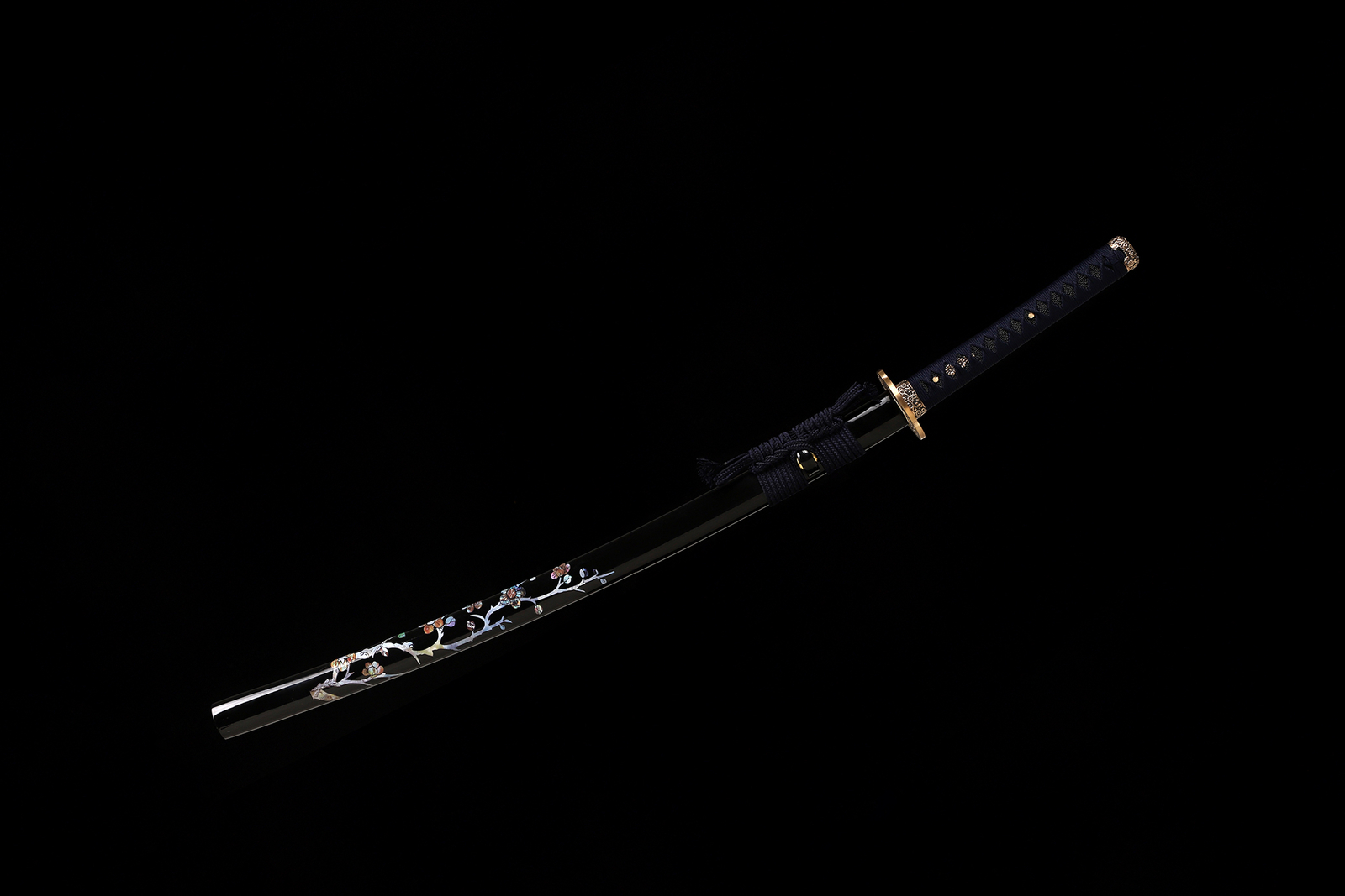 Clay Temperped T10 Steel Japanese Samurai Sword Katana Brass Tsuba Full Tang