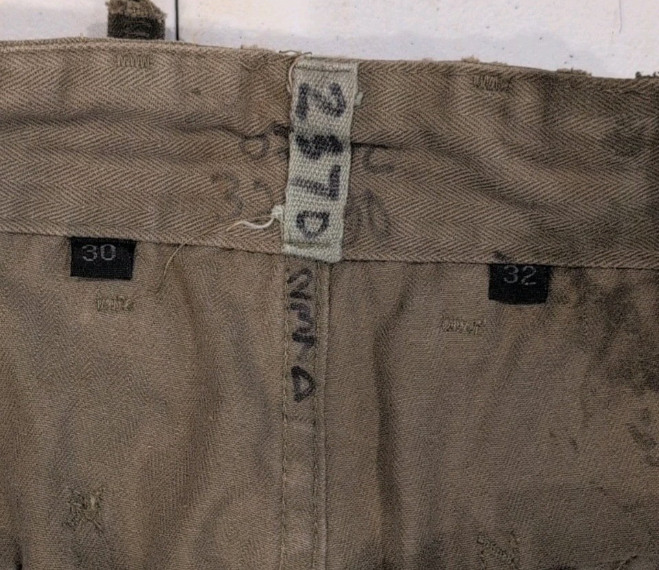 WWII/2 USMC Miniseries Pacific HBT combat aged matching tunic and pants set