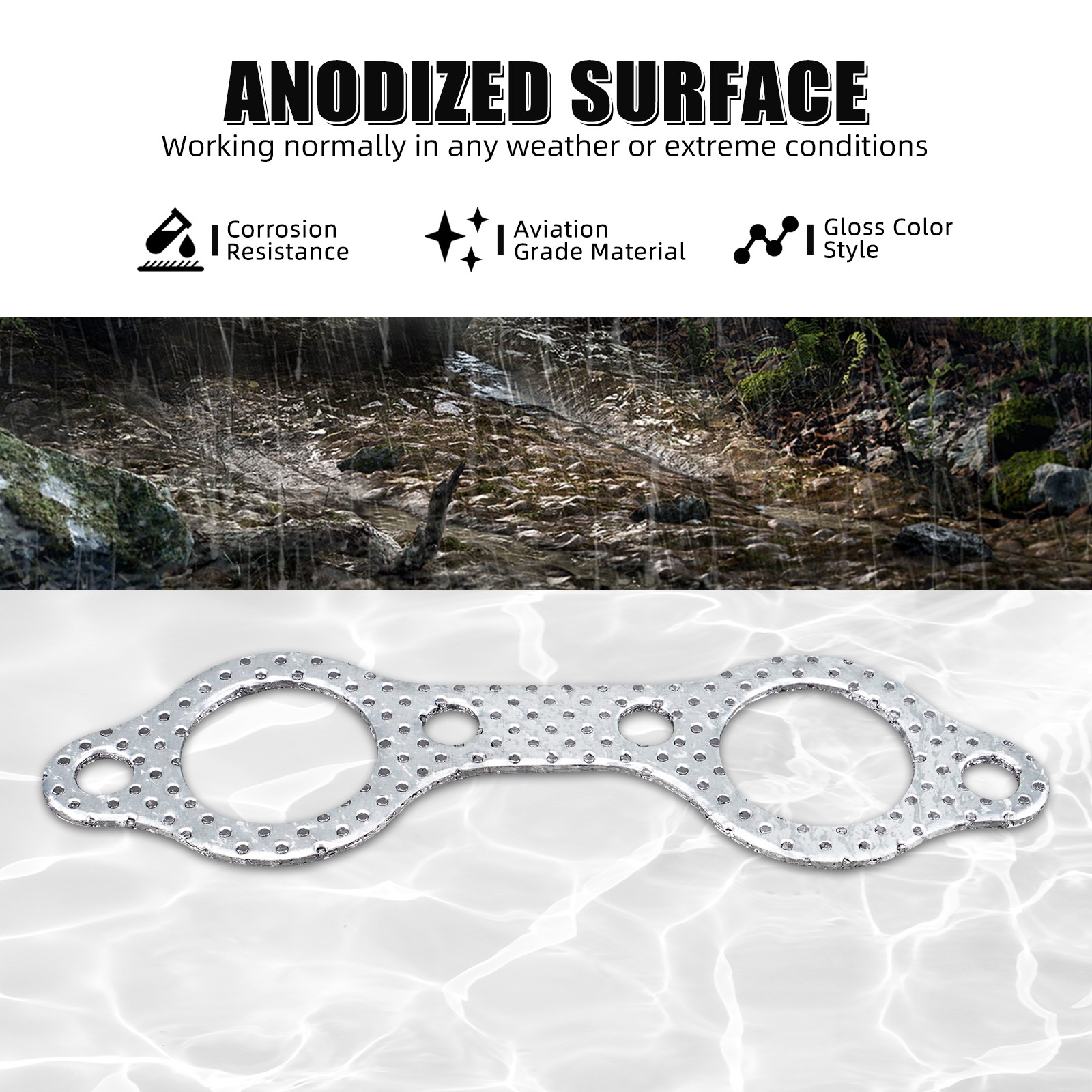 Exhaust Manifold Gasket For Polaris RZR 800 2008 2009-2014 Ranger 800 2010-2015