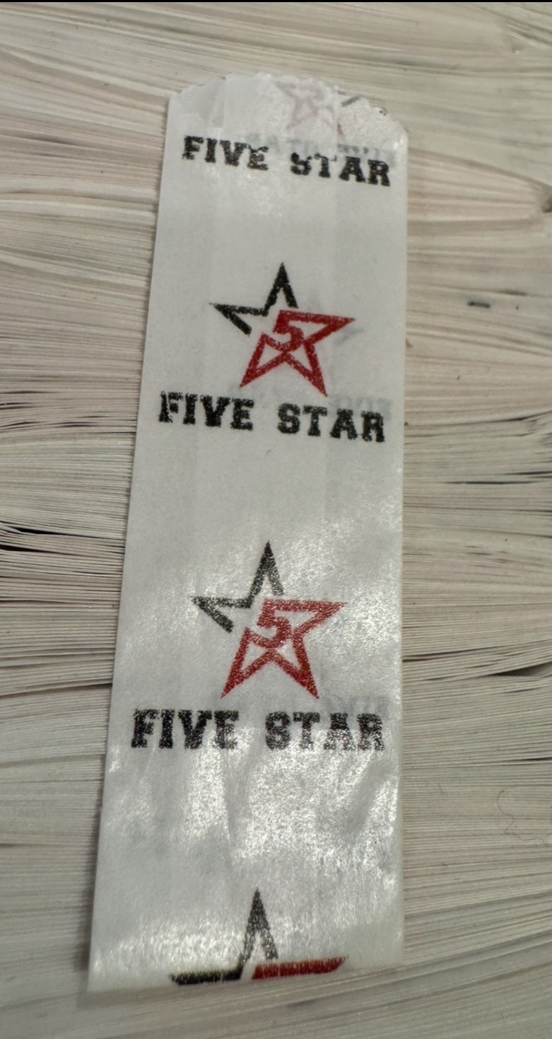 24mm Vellum Glassine Stamp Wax 600 Paper Bags (24mm x 76mm) FIVE STAR