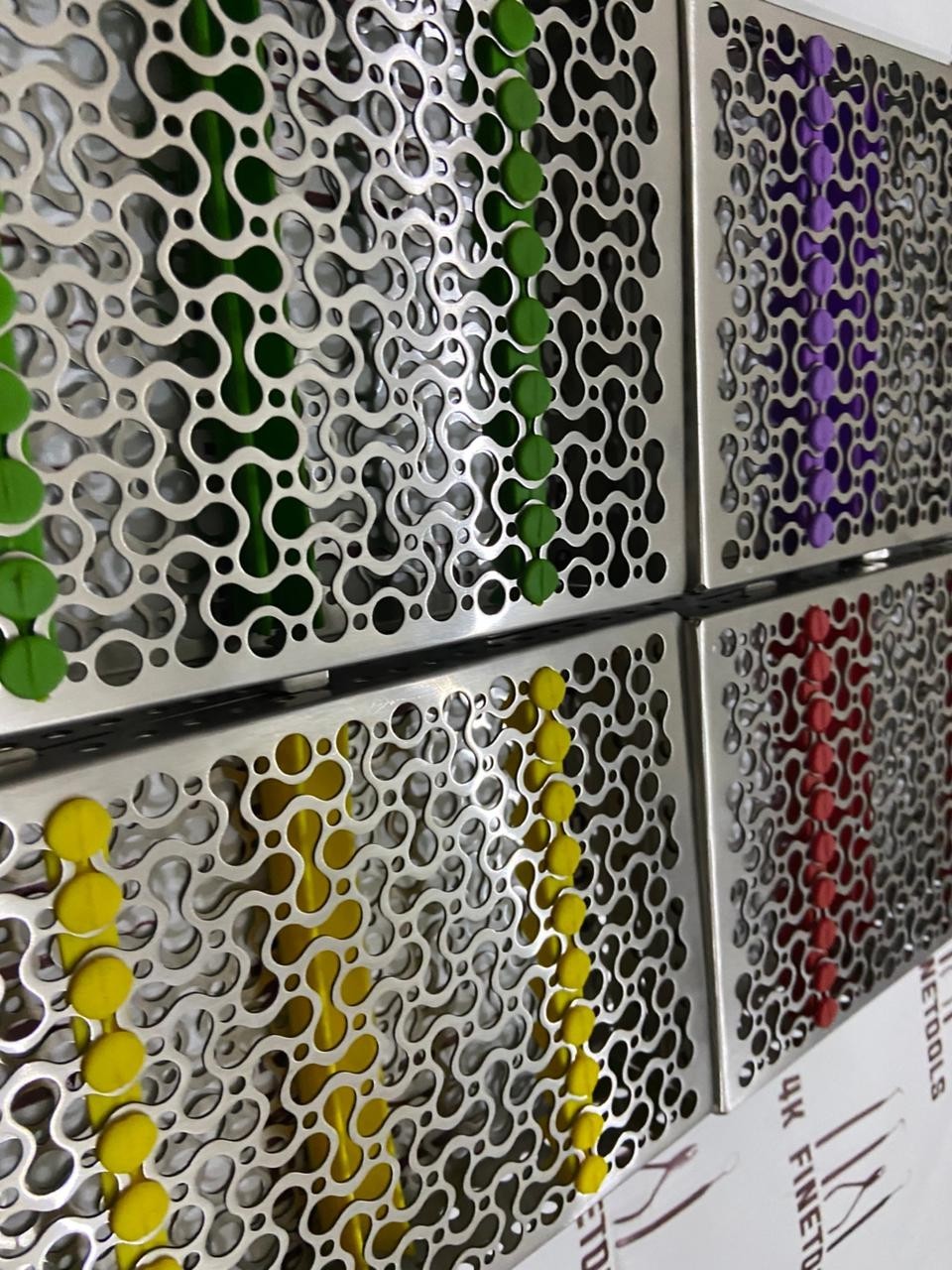 Lot of 4 Hu Friedy sterilization cassettes