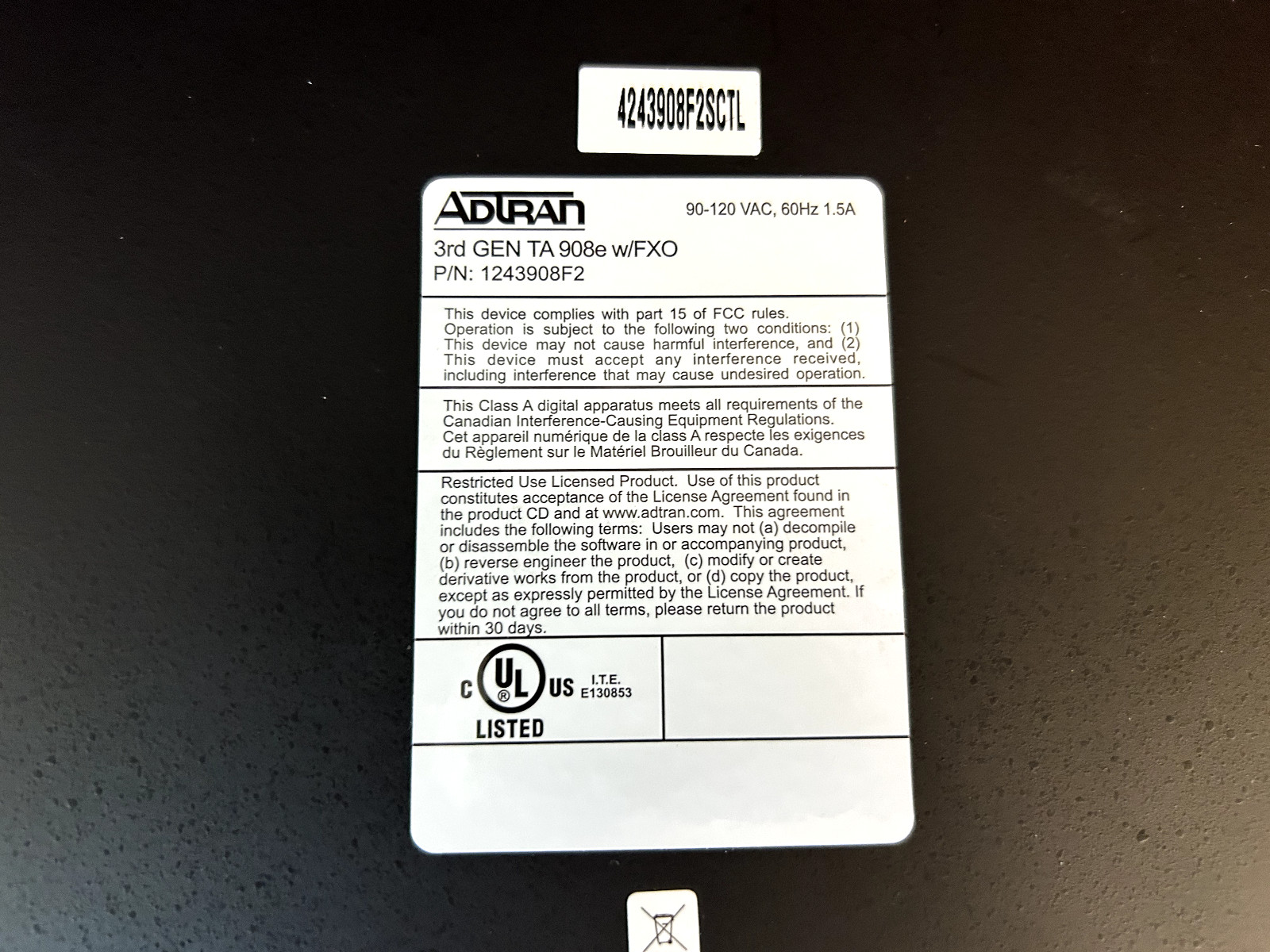 Adtran Total Access 900E series router