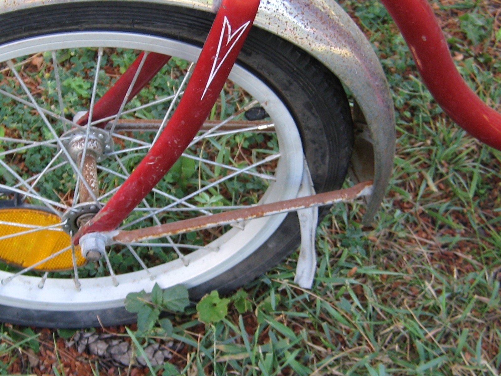 Vintage Schwinn Red Pixie Kids Bike Bicycle Original needs tires