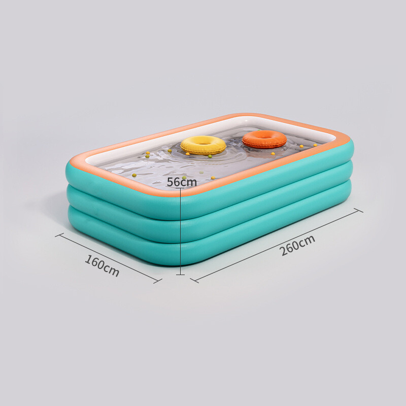 102"x63"x22" Extra Large Family Inflatable Swimming Pool for Kids Adults Pools