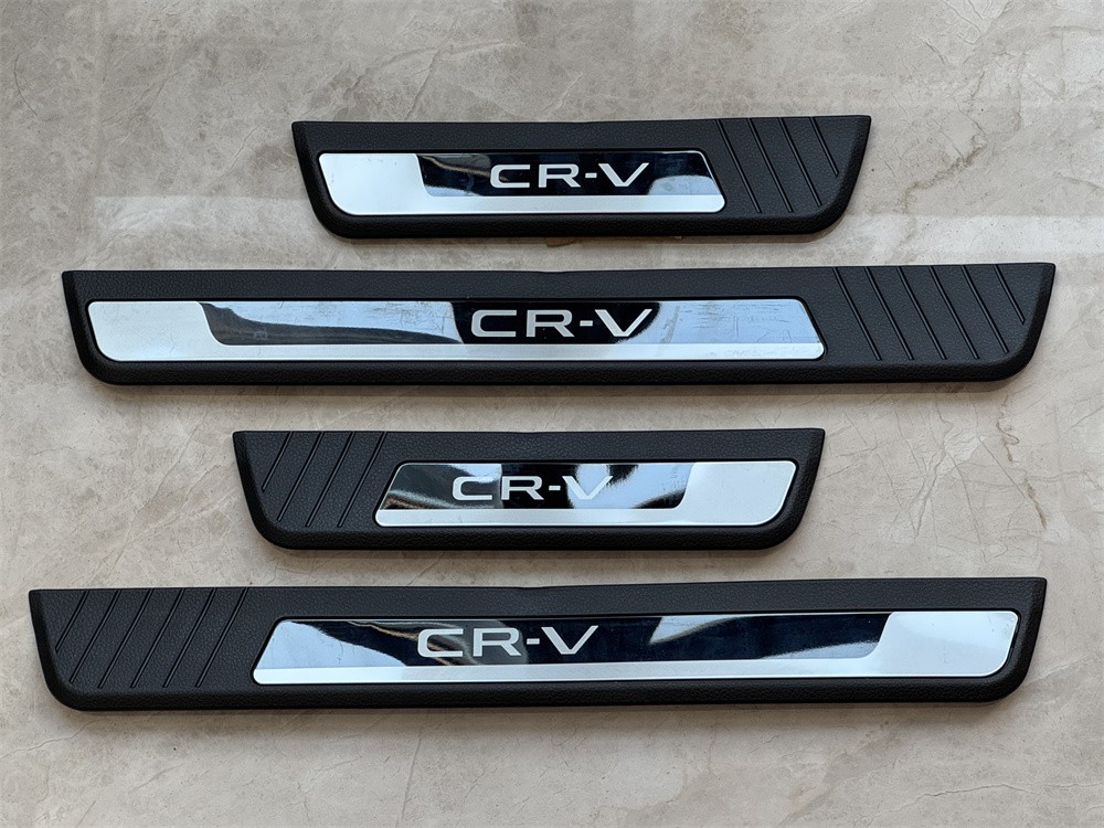 For Honda CR-V CRV Steel Accessories Protector Door Sill Scuff Plate Car Sticker