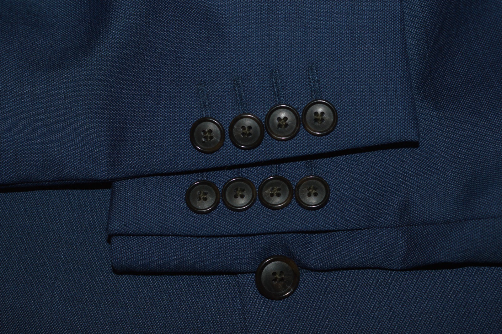 Llike New (2Pc Suit 50L 50 Long L) STAFFORD Blue Wool Travel Suit 46x29.5