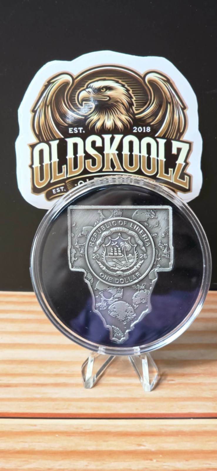 2026 DEAD BEAT 30g Base Metal Coin ~ 1$ Republic Of Liberia