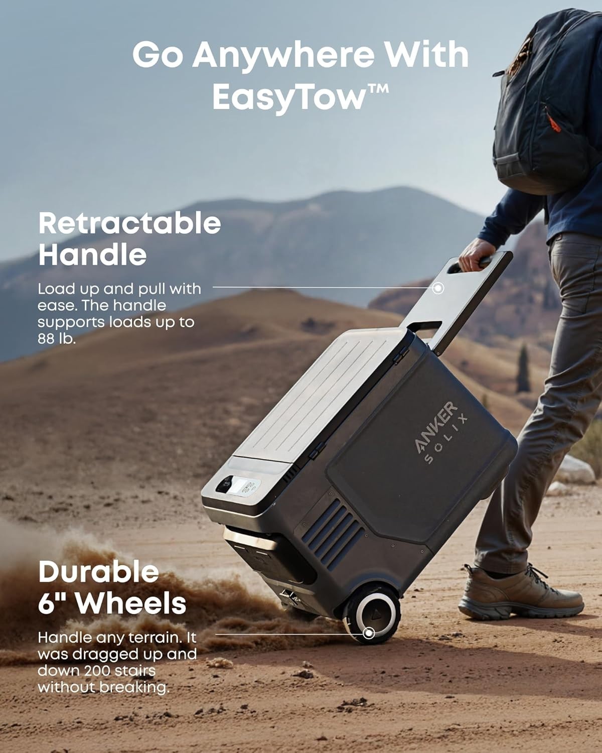 Anker SOLIX EverFrost 2 40L Portable Adventures Car Refrigerator Electric Cooler