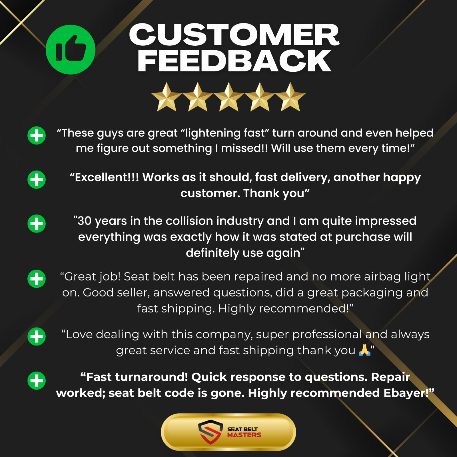 Fits Acura Integra Triple Stage Seat Belt Repair - OEM - Lifetime Warranty