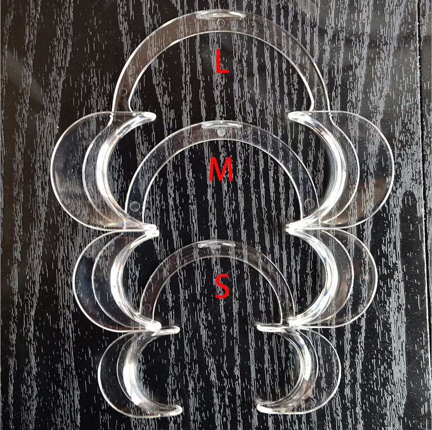 20pc EZGO S/M/L Dental Mouth Opener Lip Cheek Retractor C-Shape Adult Kid Game