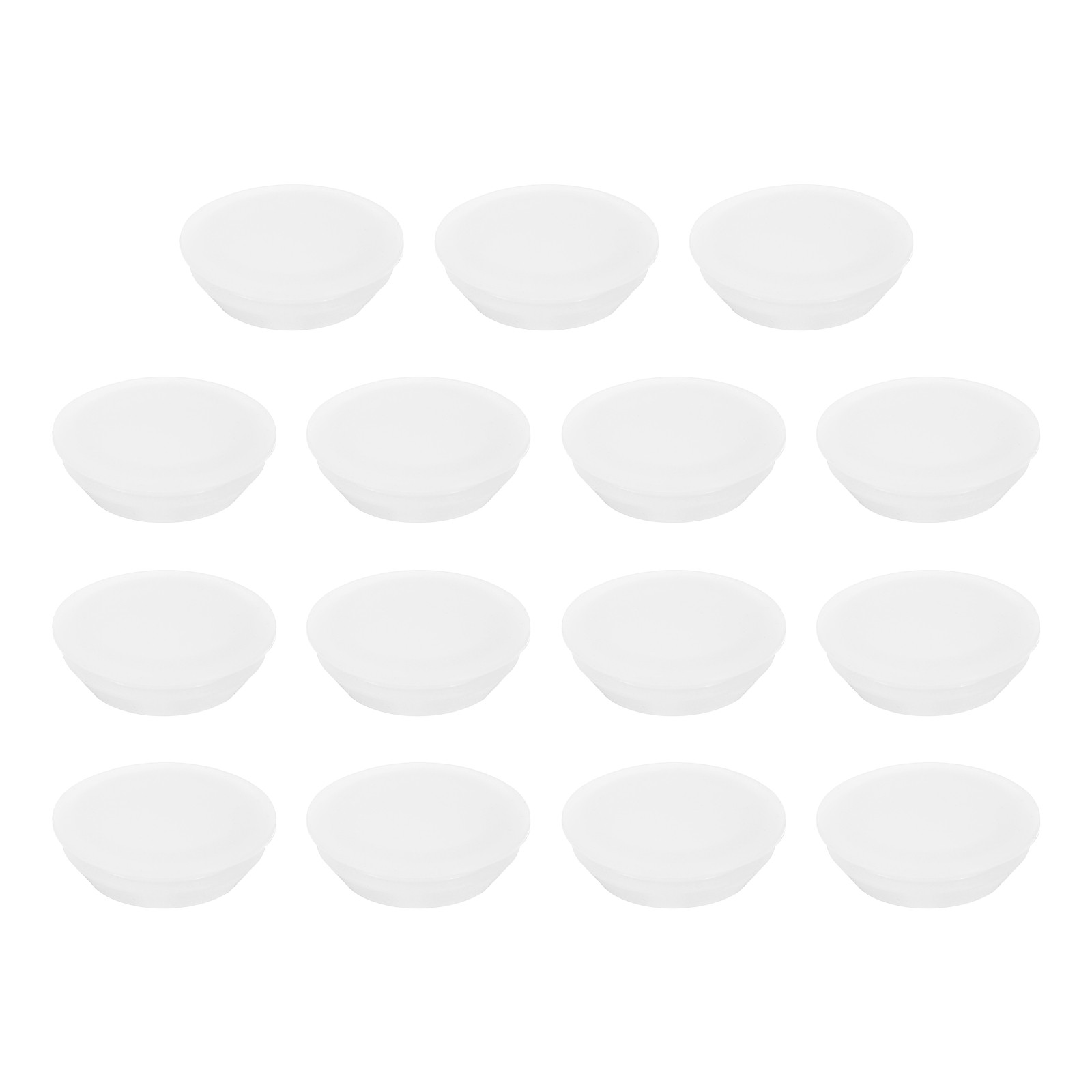 15Pcs Snug Plugs, Rubber Hole Plugs Fit 25mm (0.98 Inch) Hole Dia. Translucent