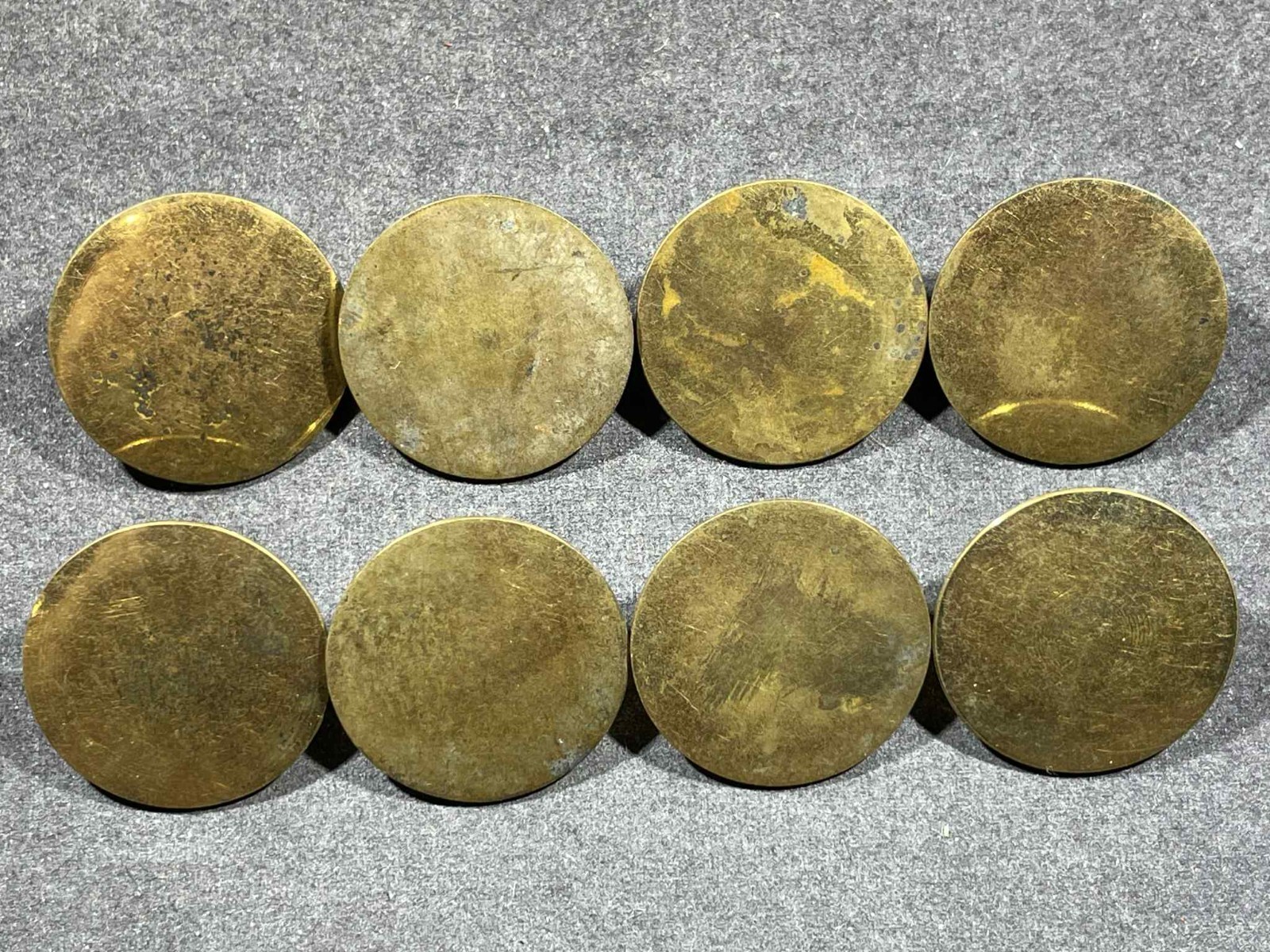 LOT x8 Civil War Era 1800s US Army Military / Civilian Flat Back Buttons 22 mm