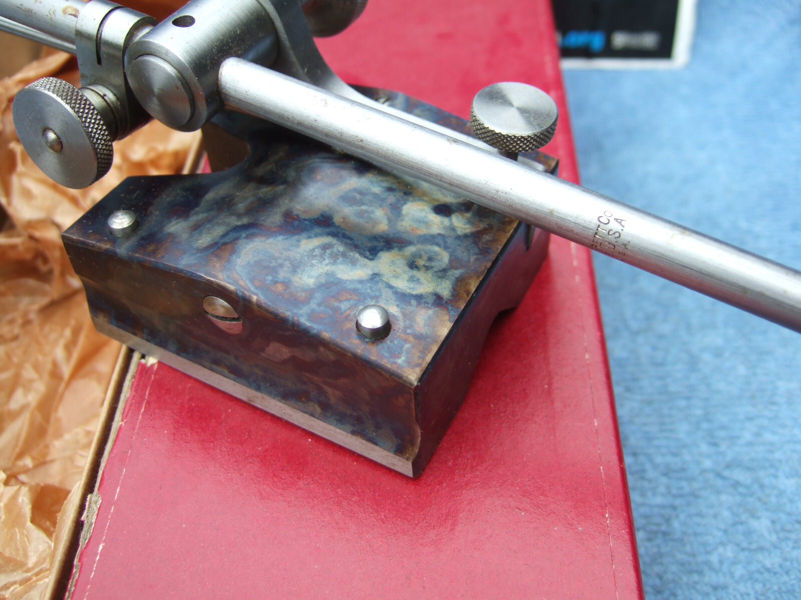 STARRETT SURFACE GAGE 257b OLD VINTAGE PRECISION INSPECTION TOOL GRINDER MILL #A