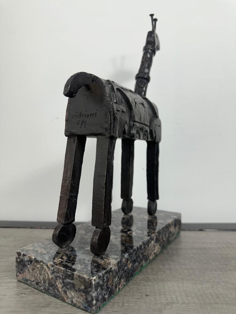 FERNANDO ANDRIACCI " JIRAFA " BRONZE SCULPTURE SIGNED AND NUMBERED