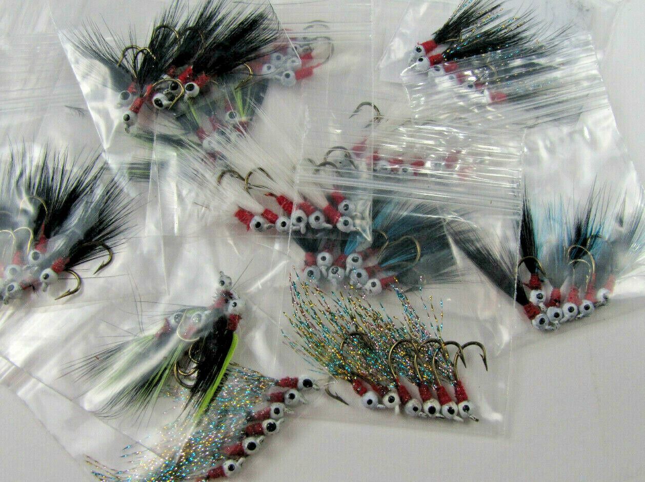 Spittin' Image - POPEYE Fishing JIGS Flies - 1/60 oz #8 hook - 6-PACK
