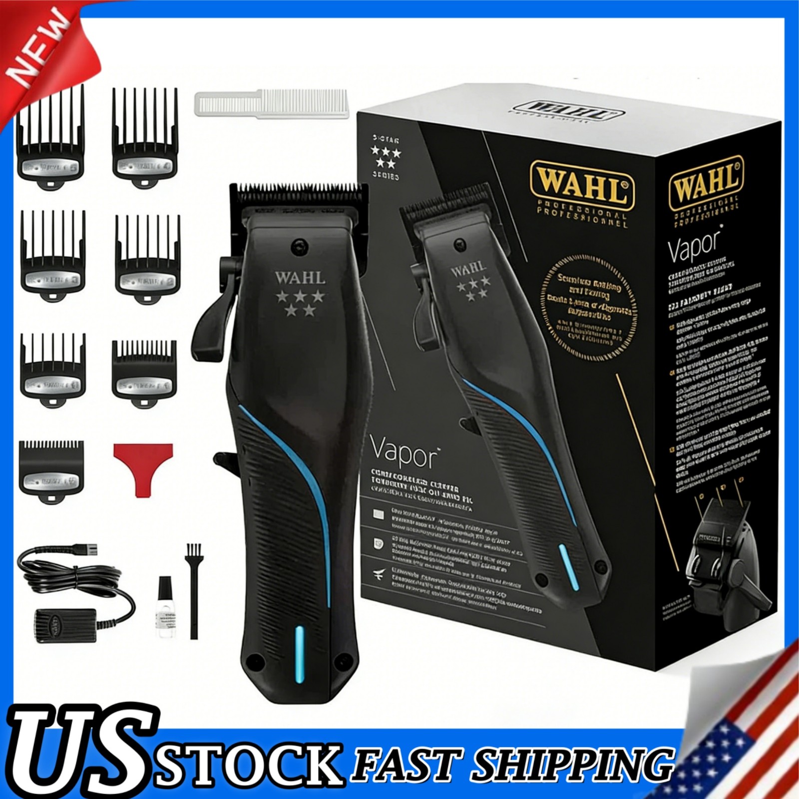 5-Star Series Wahl Professional Vapor Cord / Cordless Clipper New-Free Shipping✔