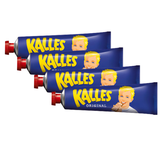 4x  Original Kalles Kaviar 190g (10.5 oz.) Caviar Tube