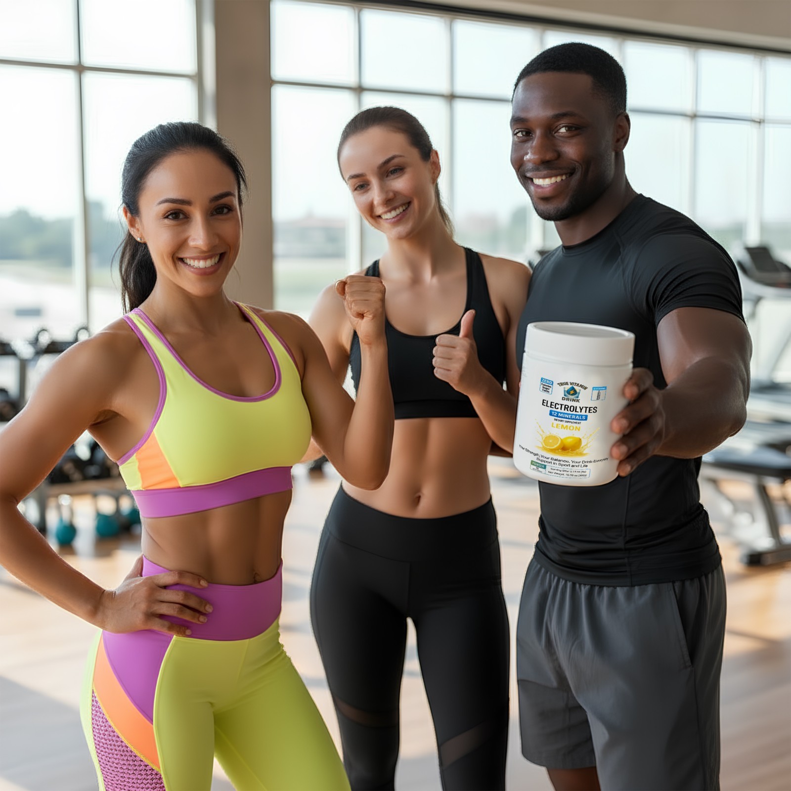 Electrolyte Complex Hydration Powder | 6 Vitamins + 12 Minerals | Lemon Flavor