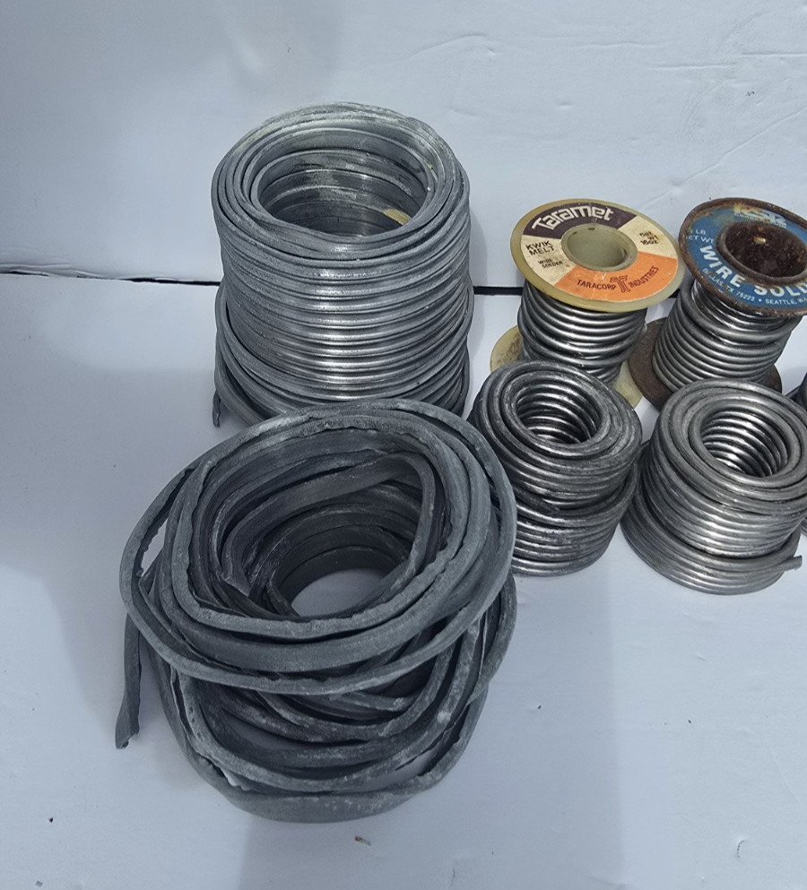 Vintage Wire Soldering Stain Glass Lead Reel Bulk Lot READ DESCRIPTION!!!