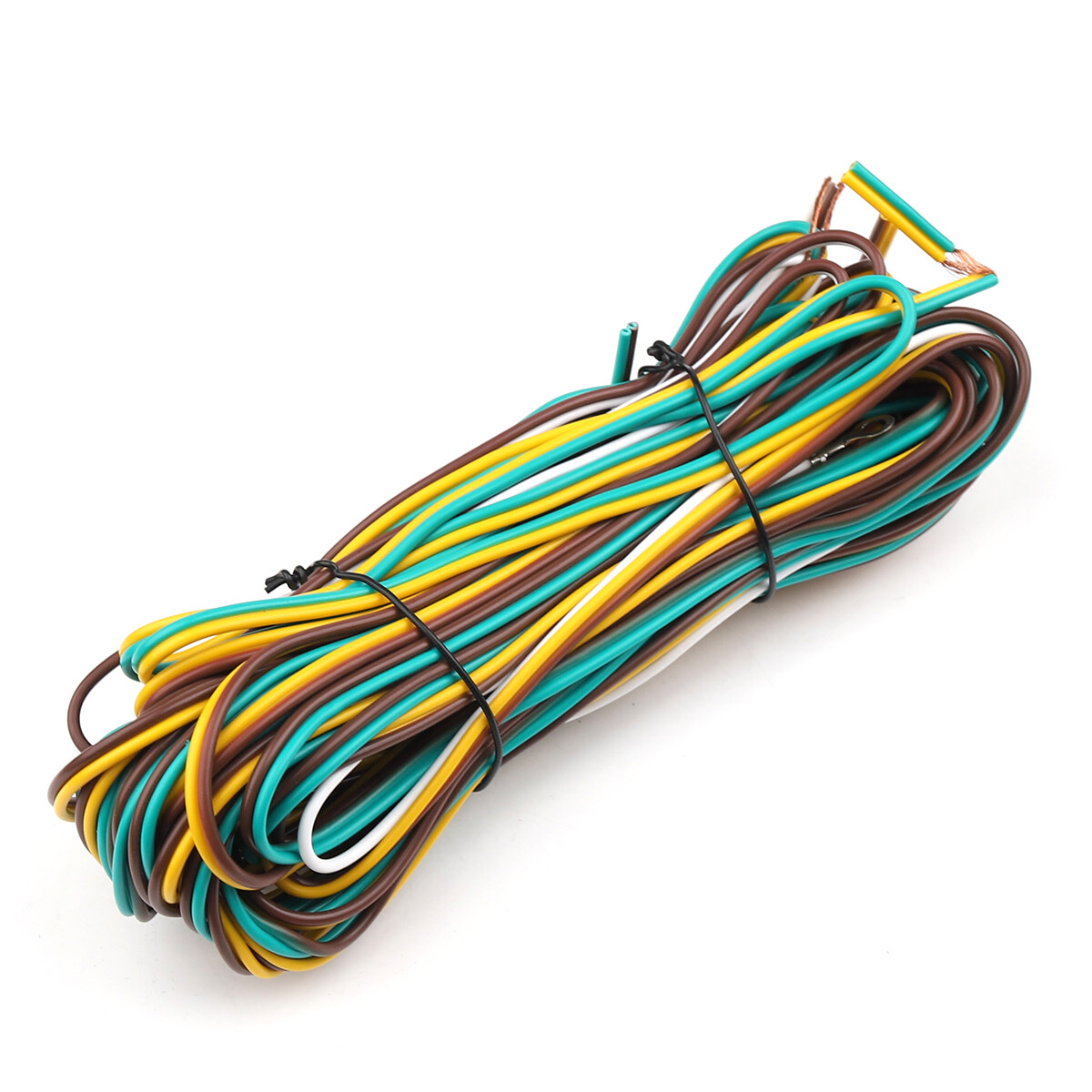 25' 4 Pin Flat Trailer Wiring Harness Kit Wishbone Style for Trailer Tail Lights