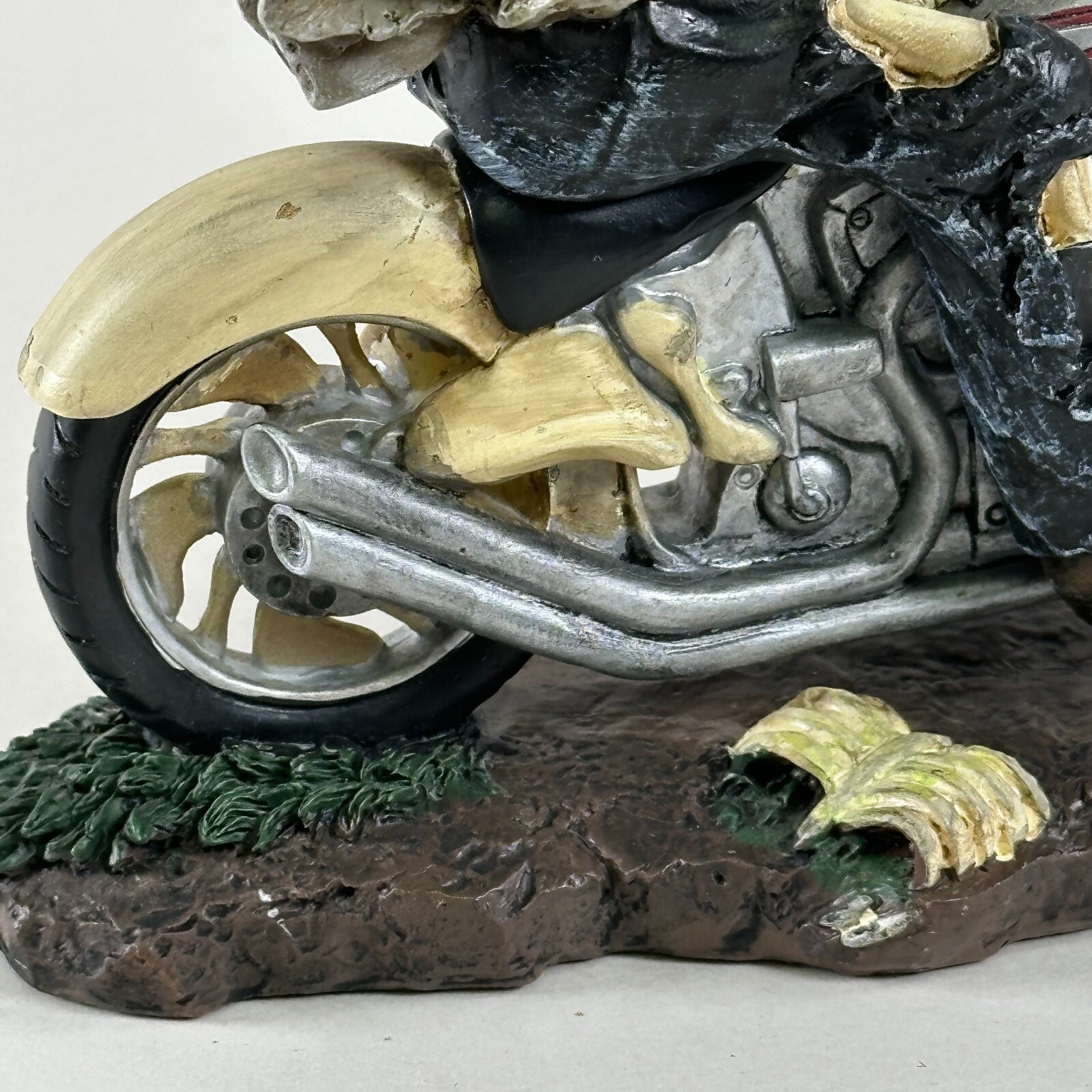 The Skull Choppers Death Rider Sculpture # A0207 Halloween Skeleton Figurine