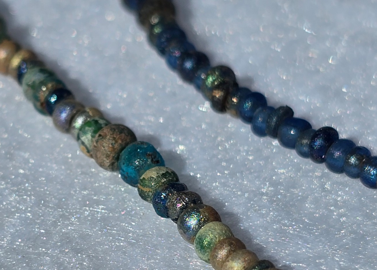 LOT OF 14 FLORIDA CALUSA GLADES CULTURE AUTHENTIC TRADE BEADS Indian Arrowhead