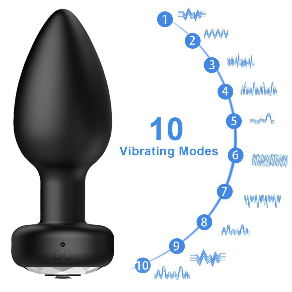 Vibrating Butt Plug Anal Dildo Prostate Massager Vibrator Sex Toys for Men Women
