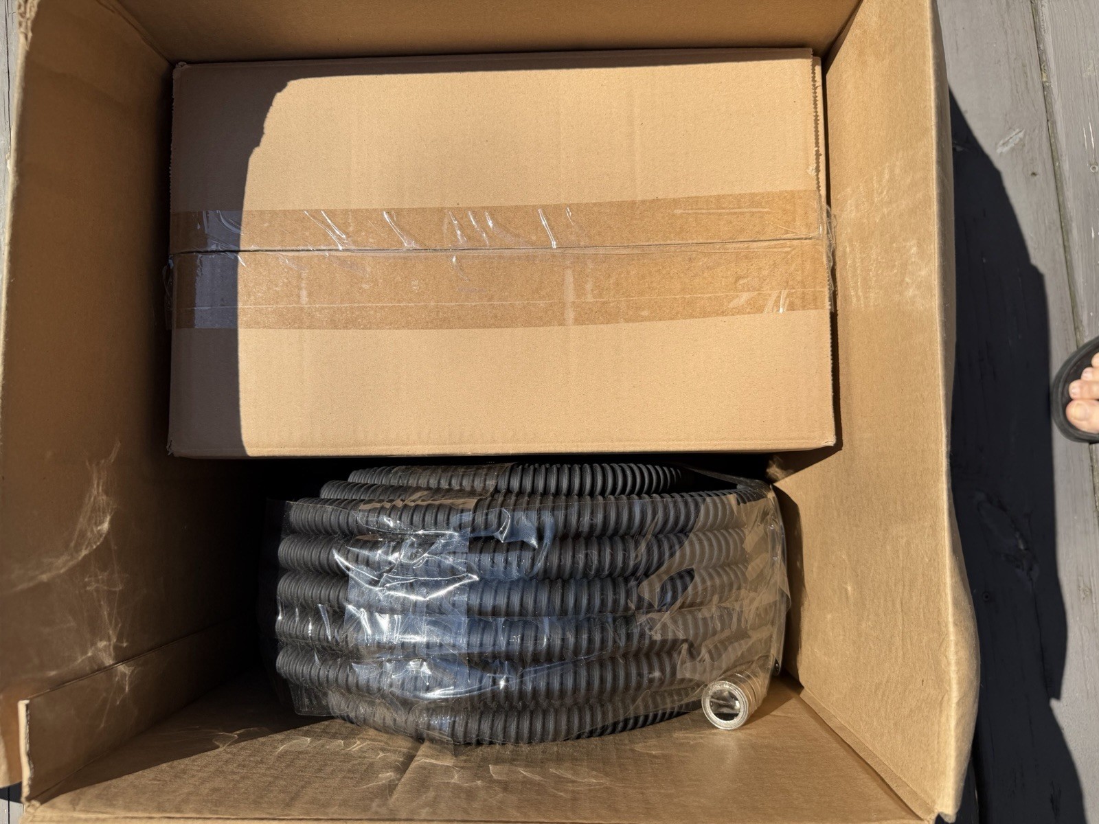 Breathe-Cool Supplied Air Respirator System Hood Hose Pump Open Box Paint