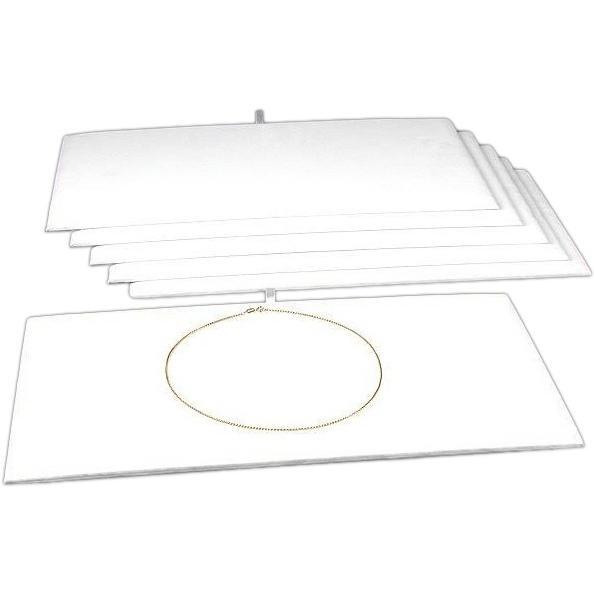 6 Jewelry Chain Display Pad White Velvet Showcase Tray