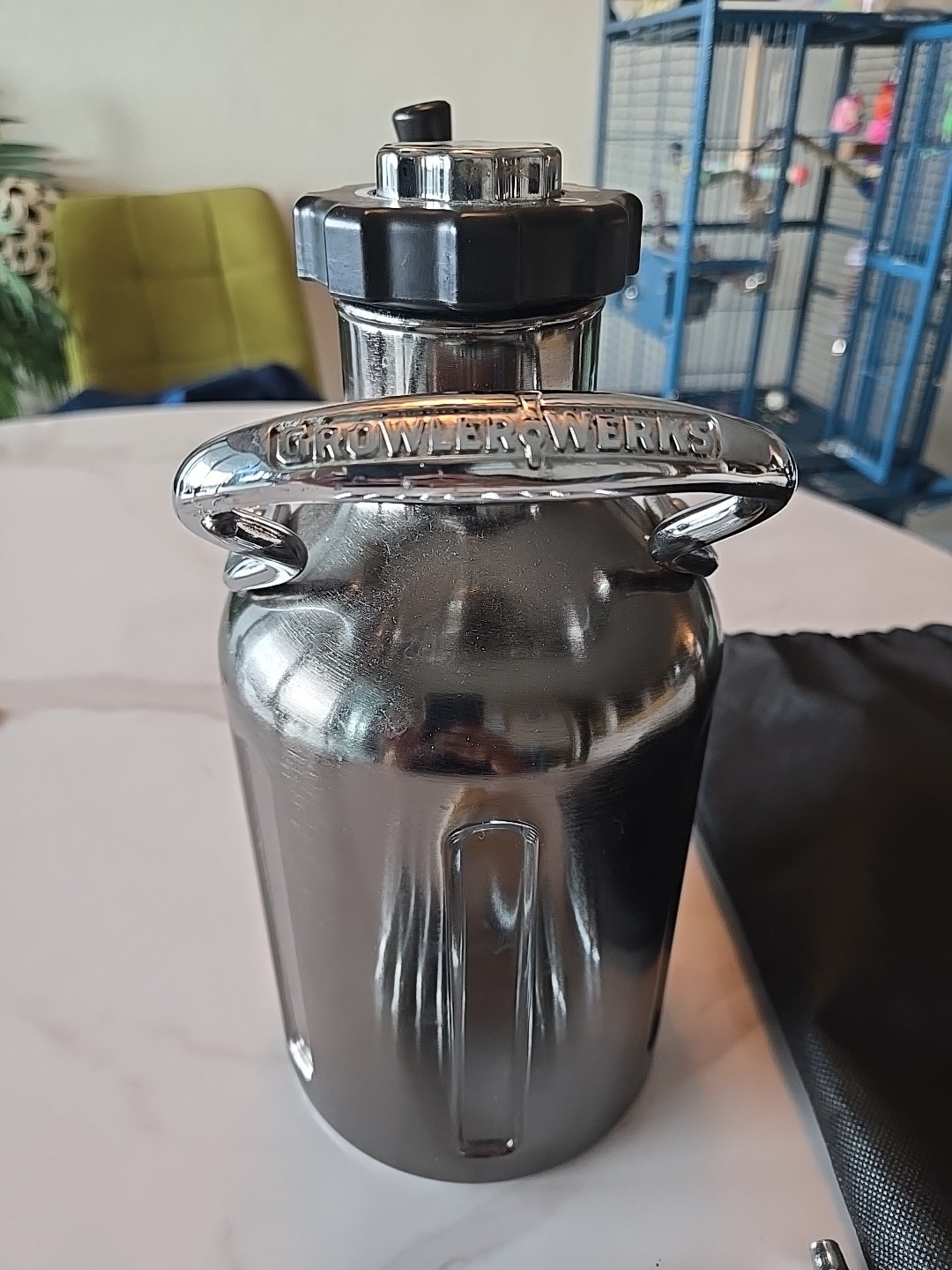 GrowlerWerks Stainless Steel 64 oz Beer Dispenser Set with Tap, CO2, Case